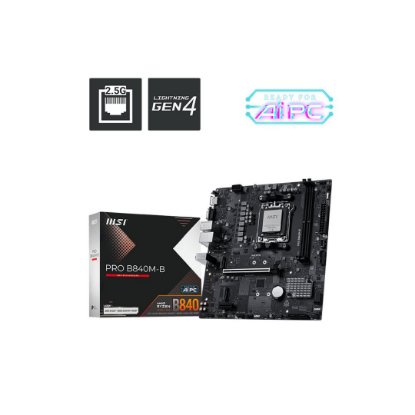 Matična plošča MSI PRO B840M-B, AMD B840, DDR5, mATX, s. AM5