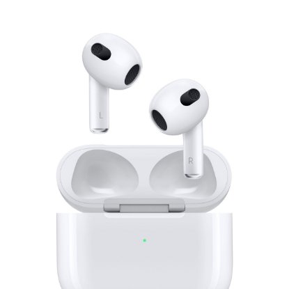 slušalke APPLE Airpods 3, kutijica za punjenje, in-ear, mikrofon, bele