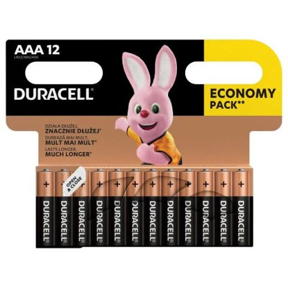 Baterija DURACELL Basic, AAA, MN2400, 12 kosov