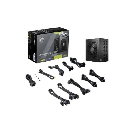 Napajanje 750W, MSI MAG A750GL PCIE5 II, ATX v3.1, 120mm ventilator, modularno, 80+ Gold