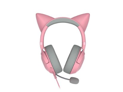 slušalke RAZER Kraken Kitty V2 Quartz, USB, roze