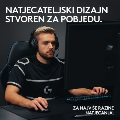 Tipkovnica LOGITECH G Pro X TKL LIGHTSPEED, mehanička, brezžična, RGB, črna