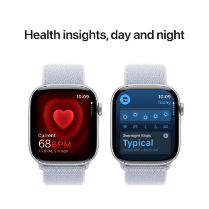 Pametna ura APPLE Watch S10 GPS, 46mm Silver Alu Case with Blue Cloud Sport Loop