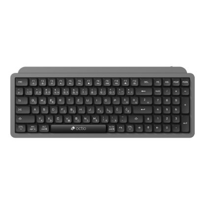 Tipkovnica OCTIO Pro K350W, brezžična, črno-siva