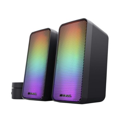 Zvočniki TRUST GXT 611 Wezz, 2.0, RGB, 12W, črni