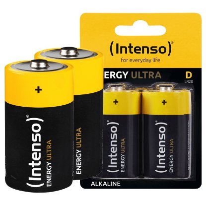Baterije INTENSO LR20, alkalne, 1.5 V, 12000 mAh, 2 kosa