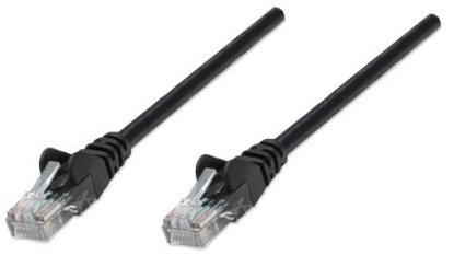 Kabel INTELLINET, patch CAT5e, U/UTP, črni, 5m