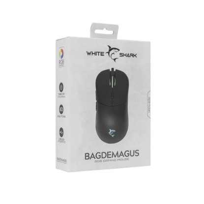Miška WHITE SHARK GM-5010 Bagdemagus, RGB, 7200dpi, črna, USB