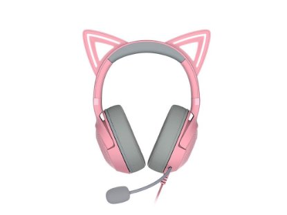 slušalke RAZER Kraken Kitty V2 Quartz, USB, roze