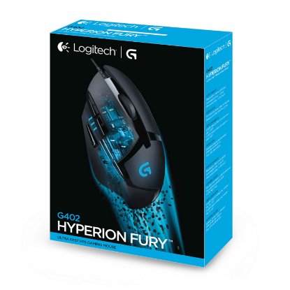 Miška LOGITECH Gaming G402 Hyperion Fury, DeltaZero, 4000dpi, črna, USB