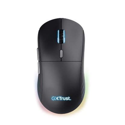 Miška TRUST GXT 926 Redex II Wireless, RGB, optična, brezžična, 10000dpi, črna