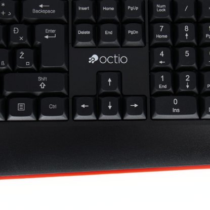 Tipkovnica OCTIO K201U, črna, USB