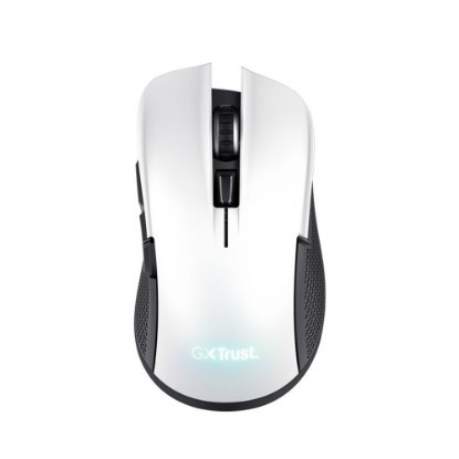 Miška TRUST GXT 923W Ybar Wireless, RGB, optična, brezžična, 7200dpi, bela