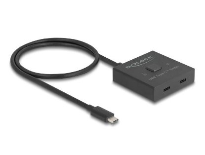 razdelnik DELOCK, USB-C 2-1 switch, 8K, dvosmjerni