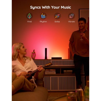 LED svetilka GOVEE RGBICWW WiFi + Bluetooth Flow Plus Light Bars