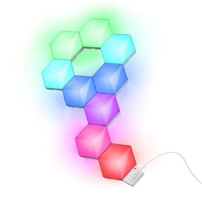 Svetlobni panel TRUST GXT 902 Vybz, hexagon RGB, dodatni 3 kosi