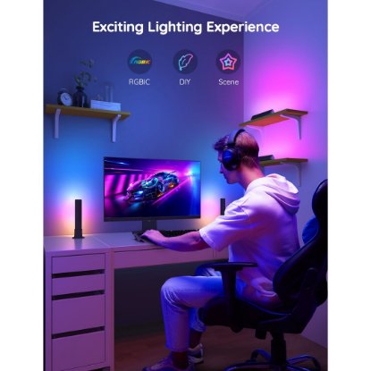 LED svetilka GOVEE RGBICWW WiFi + Bluetooth Flow Plus Light Bars