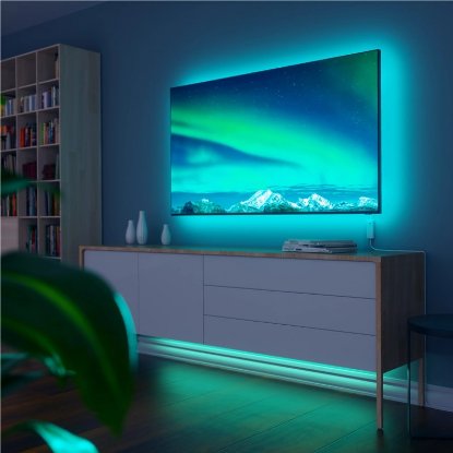 Podaljšek za LED fleksibilni trak NANOLEAF, 1m, 1600Lm, 30W, 2700K-6500K, 120V-240V, bel
