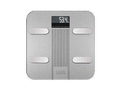 Osebna tehtnica LAICA PS7005, digitalna, 180 kg, Smart, BT, merjenje telesne sestave, srebrna