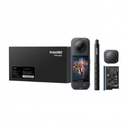 Sportska digitalna kamera INSTA360 X5, 8K, crna, Starter Bundle