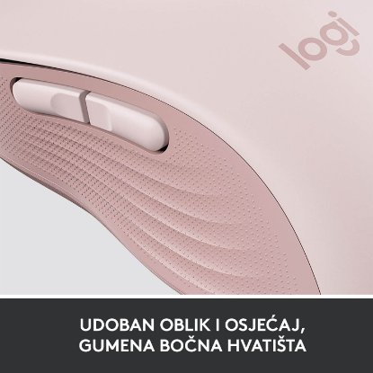 Miška LOGITECH M650, brezžična, optična, 4000dpi, USB, BT, roza