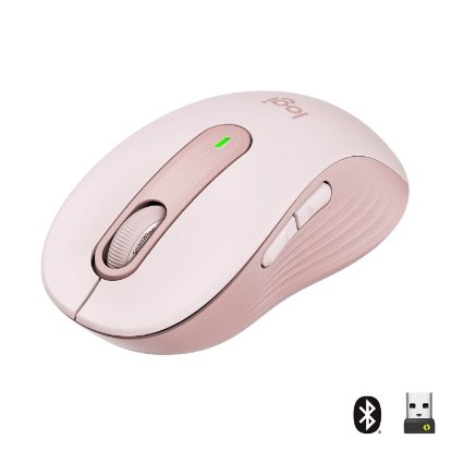 Miška LOGITECH M650, brezžična, optična, 4000dpi, USB, BT, roza
