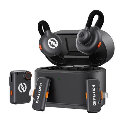 Mikrofon HOLLYLAND Lark M2S Ultimate Combo, črni