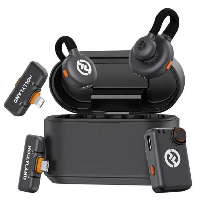 Mikrofon HOLLYLAND Lark M2S Ultimate Combo, črni