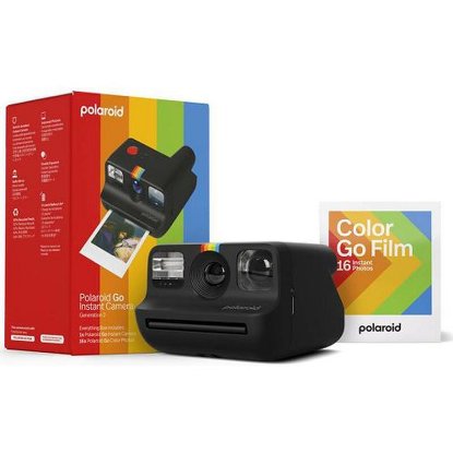 POLAROID instant fotoaparat GO Generation 2 Everything Box, fotoaparat + film, črn
