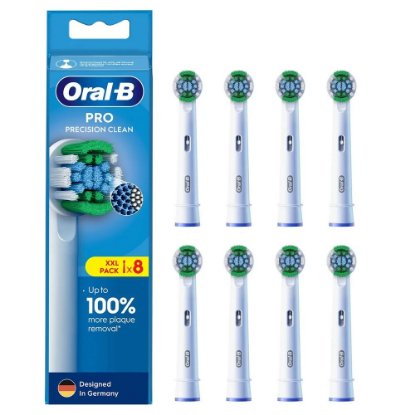 Nadomestne glave zobne ščetke ORAL-B EB 50-8 Precision Clean, bele
