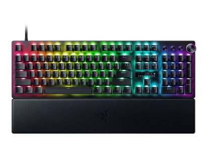 Tipkovnica RAZER Huntsman V3 Pro, Analog Switch, RGB, HR/US Layout, USB, črna