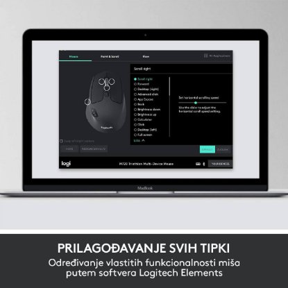 Tipkovnica + miška LOGITECH MK850 Wireless Desktop, brezžična, črna, Unifying receiver USB