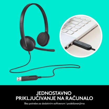 slušalke LOGITECH Headset H340 Stereo, USB