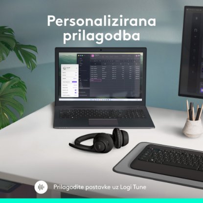 slušalke LOGITECH Zone 300, brezžične, BT, črne