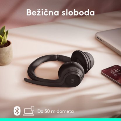 slušalke LOGITECH Zone 300, brezžične, BT, črne