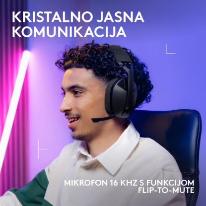 Slušalke LOGITECH Gaming G321, brezžične, BT, USB, črne