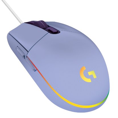 Miška LOGITECH Gaming G102 Lightsync, optična, 8000dpi, lilac, USB