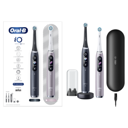 Električna zobna ščetka ORAL-B iO9, dvojni paket, 2 kosa