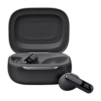 Slušalke JBL Live Beam 3, brezžične, Bluetooth, ANC, in-ear, črne