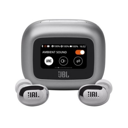 Slušalice JBL Live Buds 3, bežične, Bluetooth, ANC, in-ear, srebrne Slušalke JBL Live Buds 3, brezžične, Bluetooth, ANC, ušesne, srebrne
