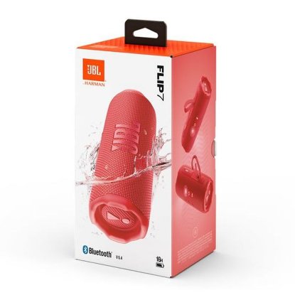 Zvočnik JBL Flip 7, bluetooth, vodoodporen, 25W, rdeč