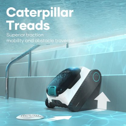 Robotski sesalnik za bazene AIPER Scuba N1, belo-črn