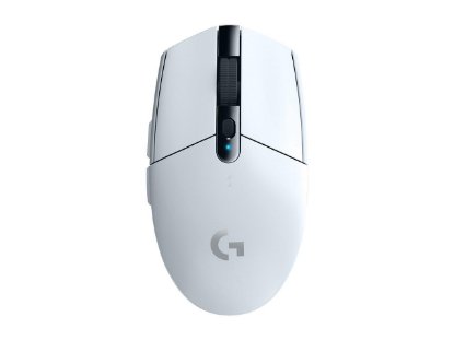 Miška LOGITECH Gaming G305 Lightspeed, brezžična, optična, 12000dpi, bela, USB