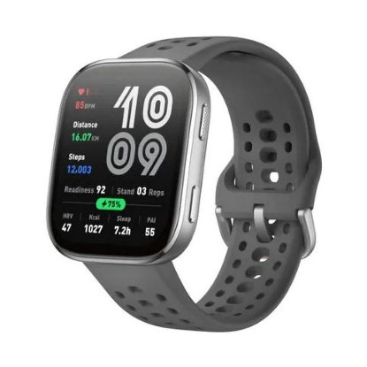 Pametna ura AMAZFIT Bip 6, pametna obvestila, temno siva.
