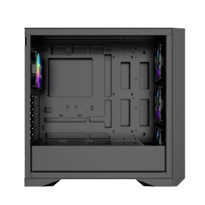 Kućište BIT FORCE Hercules ARGB-C-TM4, MIDI, E-ATX, window, crno, bez napajanja