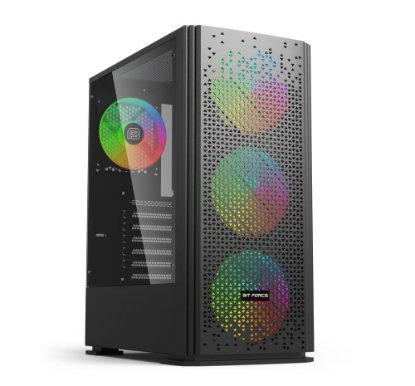 Ohišje BIT FORCE ORION CF-4, MIDI, ATX, window, črno, bez napajalnika