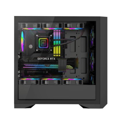 Kućište BIT FORCE Hercules ARGB-C-TM4, MIDI, E-ATX, window, crno, bez napajanja