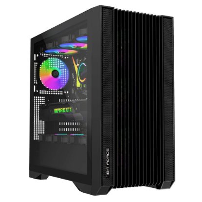 Kućište BIT FORCE Hercules ARGB-C-TM4, MIDI, E-ATX, window, crno, bez napajanja