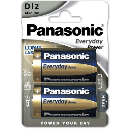 Baterija PANASONIC, LR20EPS/2BP, 2 baterije, D