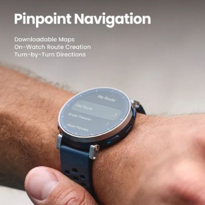 Pametni sat AMAZFIT Active 3 Premium, 1.32" Amoled, pametne obavijesti, sivi